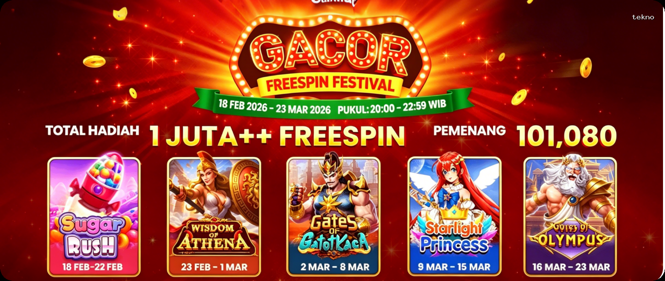 Login tekno Sekarang Bonus Melimpah